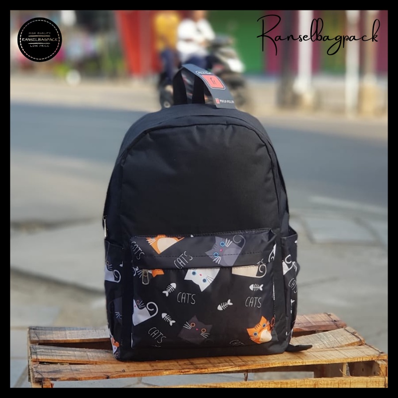 Tas Ransel Backpack Punggung Sekolah Kuliah Outdoor Multifungsi Kekinian Terbaru Cewek Perempuan