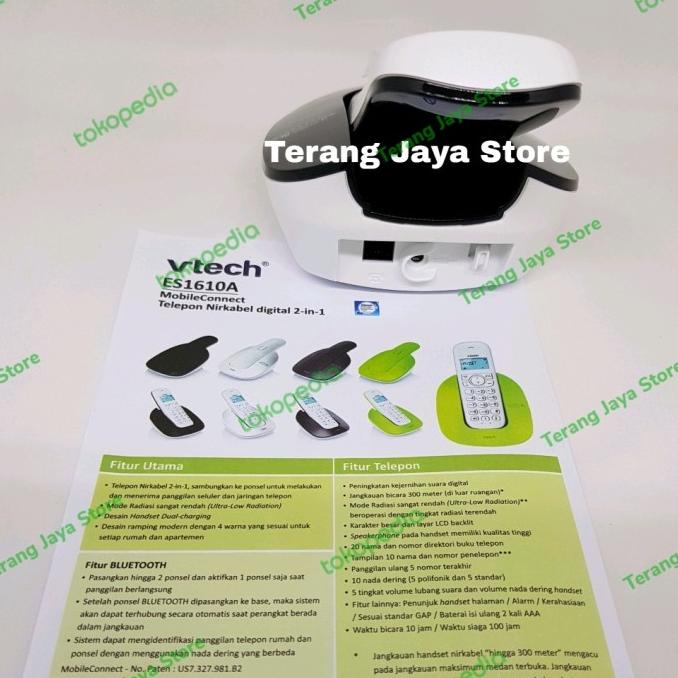 Telepon Wireless Vtech ES2510A Pesawat Telepon Rumah Vtech ES2510