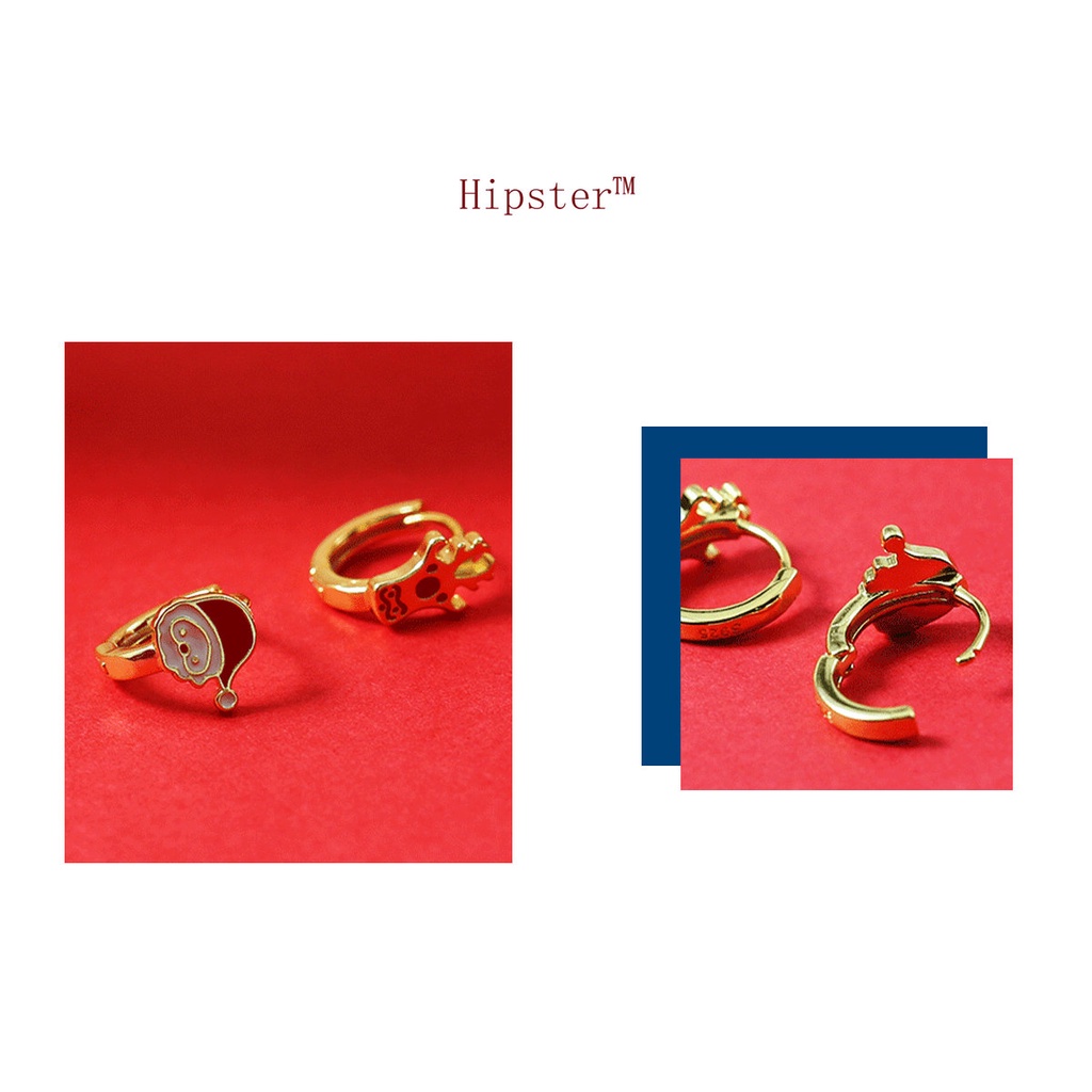 Anting Tusuk Sterling Silver 925 Model Rusa Natal Untuk Wanita