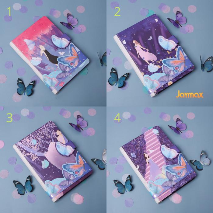 

Magnetic Notebook Buterfly Girl / Diary Jurnal agenda Buku tulis Anak
