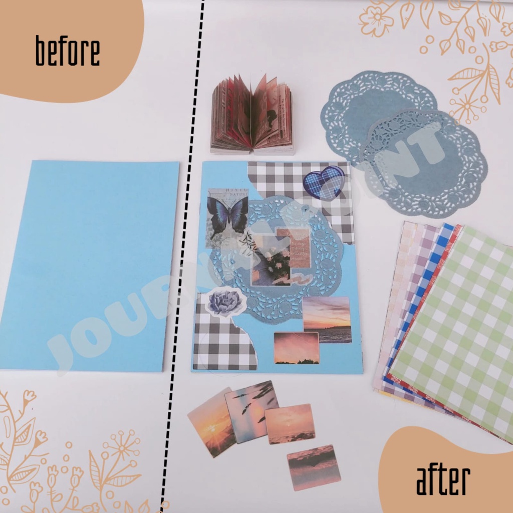 

[JUPOI] 30 lembar buku isian jurnal/ notebook/ scrapbook grid dan dots