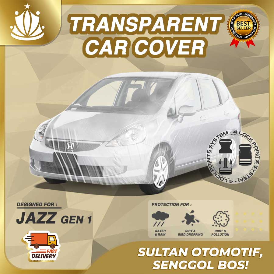 Body Cover Mobil Plastik TEBAL Jazz Lama WATERPROOF