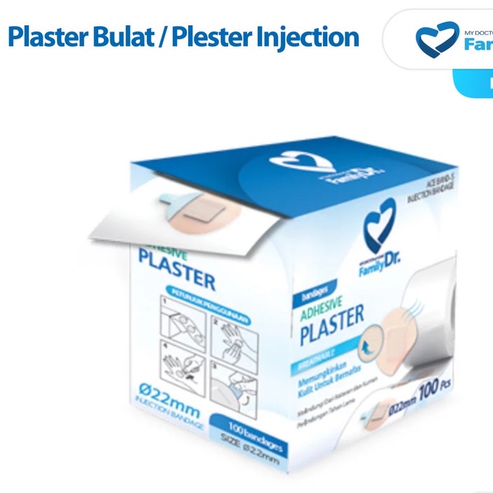 Plaster FamilyDr Adhesive Bandages Plaster plester  Kasa Bulat - Plester Bulat Bandages Family dr