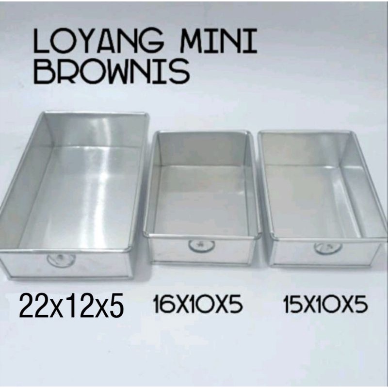 DAPURMAMI Loyang Mini Brownis Cake Bolu Lapis tinggi 5cm