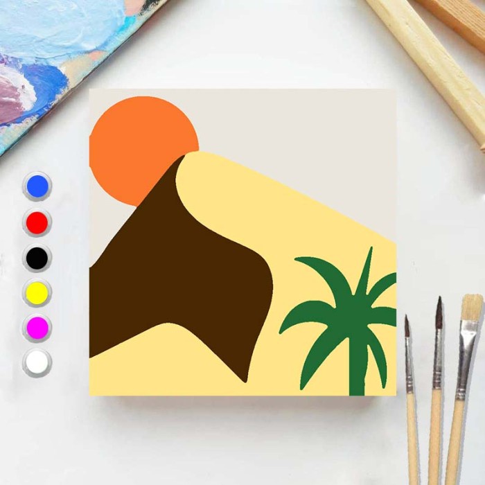 

Paint by number DESSERT 20x20 Painting kit/Set Melukis anak - DESSERT