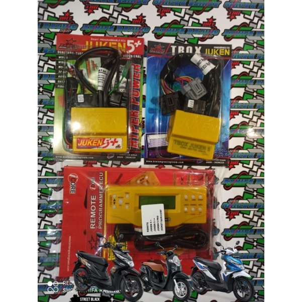 ECU JUKEN 5 + RACING TURBO + REMOT ( BEAT ESP ,SCOPY ,BEAT STREET )