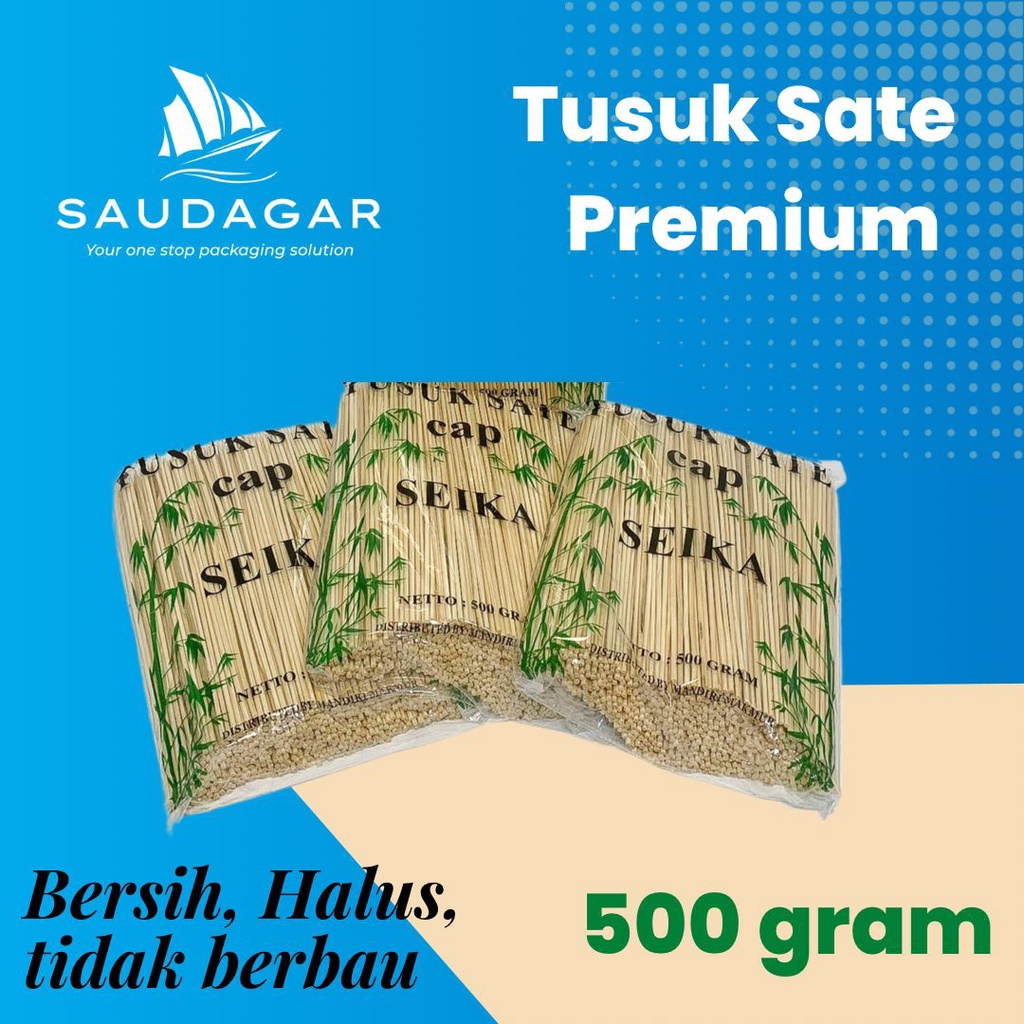 Tusuk Sate Bambu Premium 500 gram