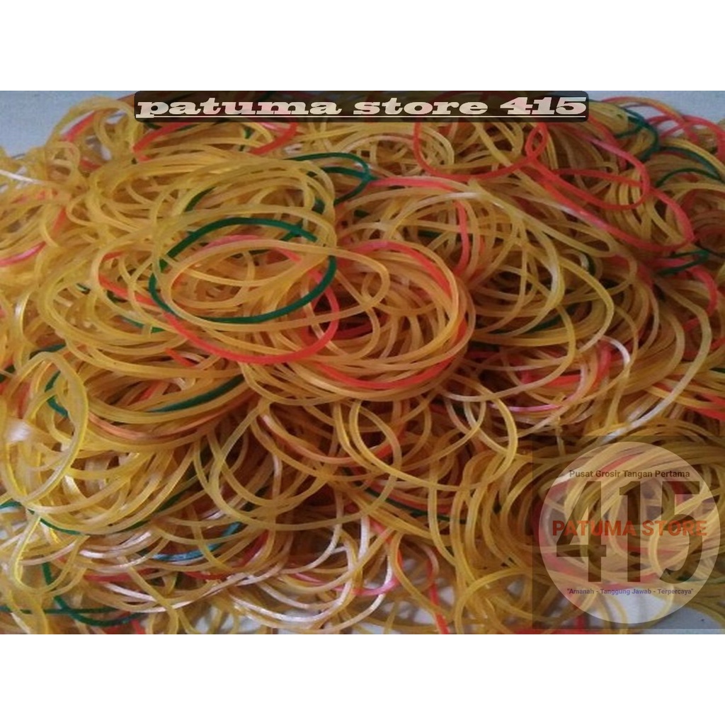 Karet Gelang Pentil Karet Rambut Makanan 1/2 Kg  Serbaguna