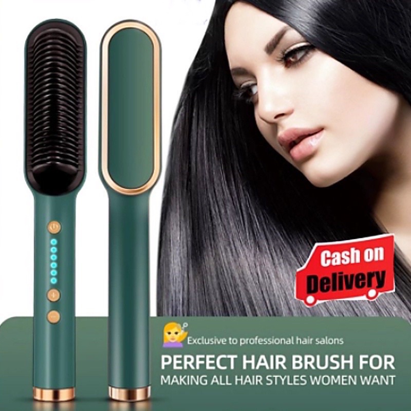 Sisir Catokan Pelurus Rambut (rambut lurus dan keriting) 2 in 1 straightening catokan