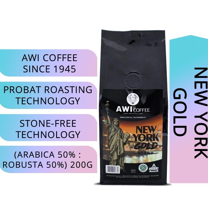 

TERBARU Awi Coffee New York Blend For Cafe 200gr Biji/Bubuk|Arabika Robusta /KOPI RUBE/KOPI KAPAL API/KOPI SLB/KOPI PEJUANG/KOPI BUBUK