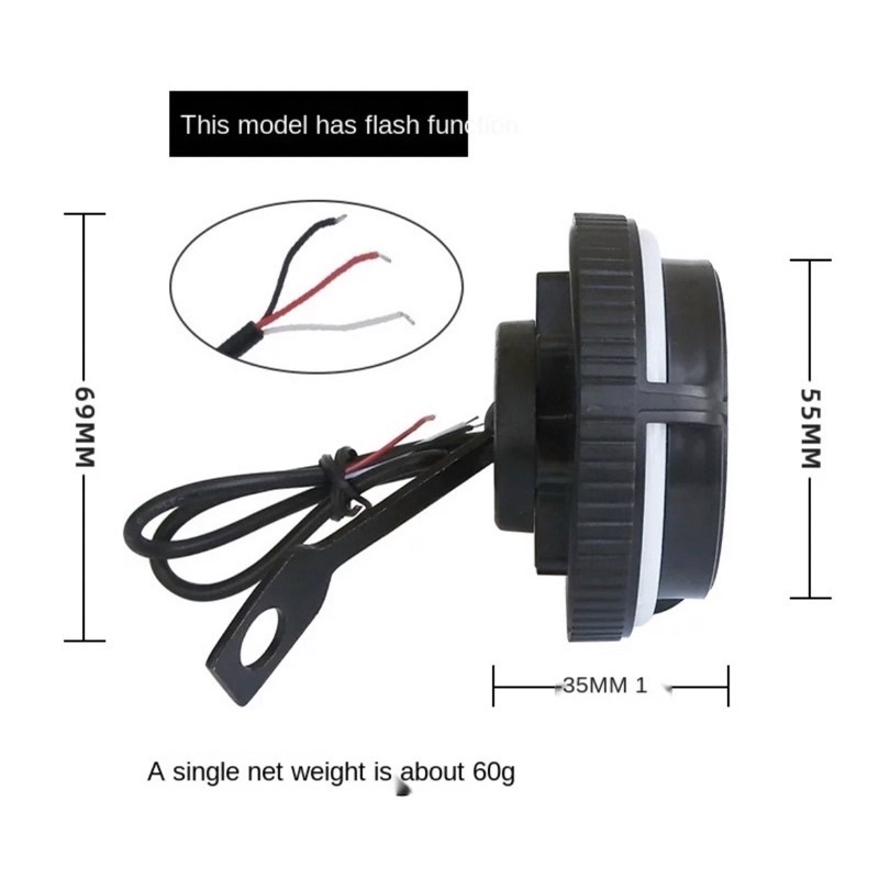 Lampu tembak sorot LED bracket spion 9 mata dengan angel aye 5 mode universal