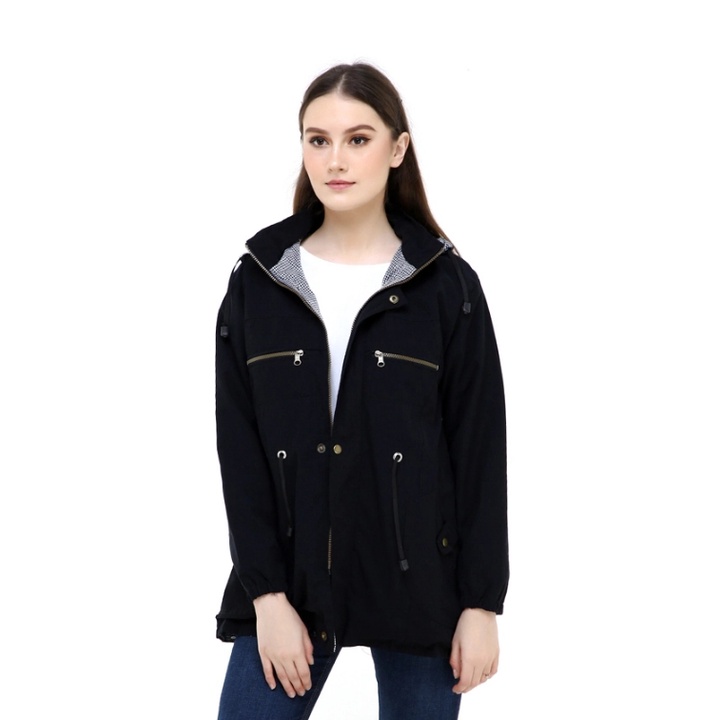 Jaket Parka Cewek Jumbo / big size m/l, xl, xxl, xxxl, hoodie bisa dilepas-4