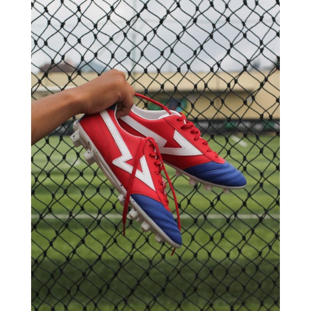 SEPATU SEPAKBOLA SEVSPO MAESTRO RED BLUE KLEA MIX "SPECIAL EDITION" (free gym sack+insol)