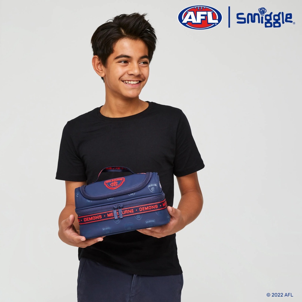 SMIGGLE ORI AFL Double Decker Lunchbox Lunchbag Australian Football League series
