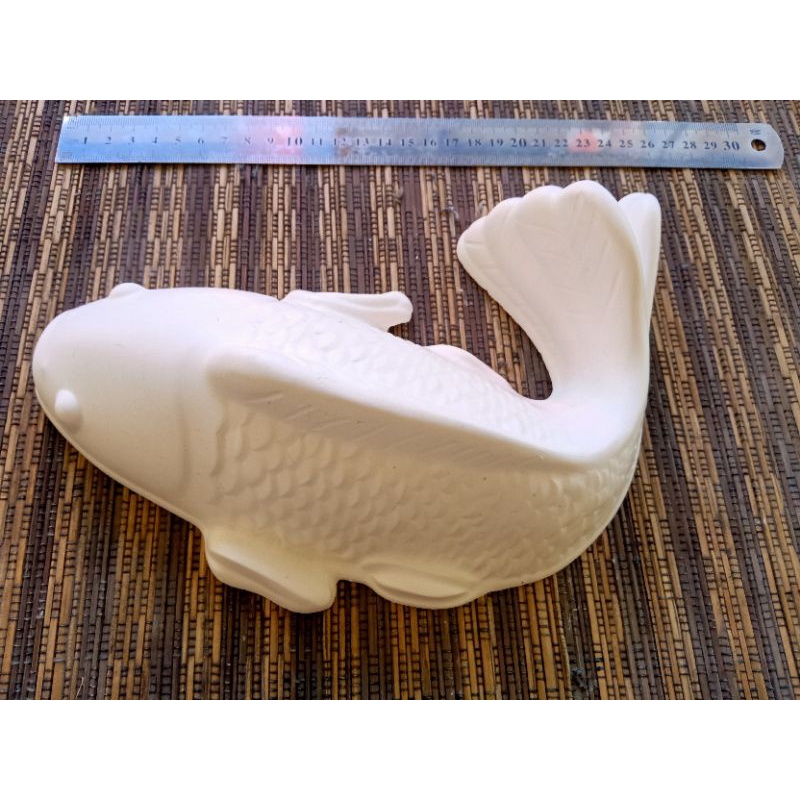 Patung Gypsum Patung Lukis Jumbo-Ikan