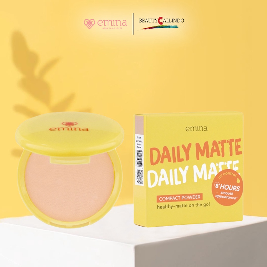 Emina Daily Matte Compact Powder - Bedak Padat 11gr