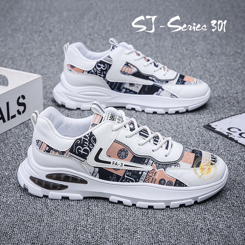 [OOS] Sepatu Sneakers Casual Pria Buat Kuliah atau Nongkrong Kualitas Premium -301