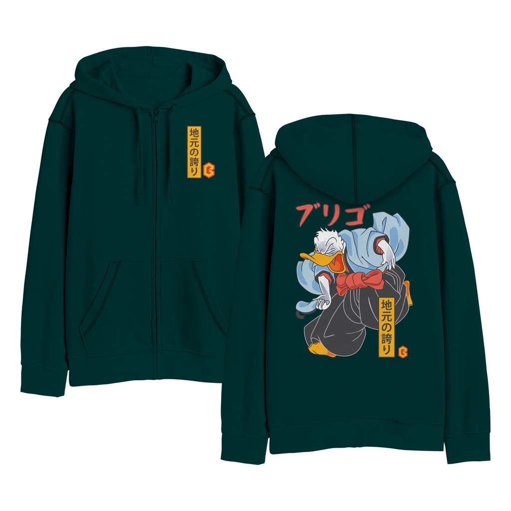 Sweater Hoodie Resleting BRIGO Struggle Sablon DTF Fleece Cotton II BRIGO Zipper Jumper Hoodie DONALD DUCK II M-XXL (Pria &amp; Wanita) Free stiker&amp;Gantungan Kunci