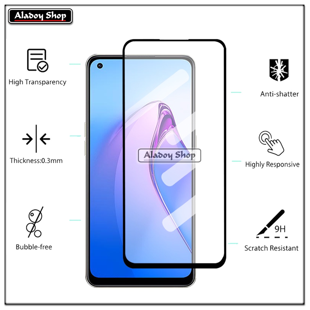 PAKET 2 IN 1 Tempered Glass Layar Oppo Reno 8 4G + Tempered Glass Camera