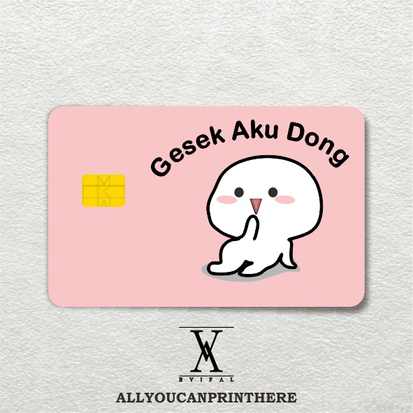 

STICKER PELINDUNG KARTU STIKER MOTIF CARD SKIN HOLOGRAM
