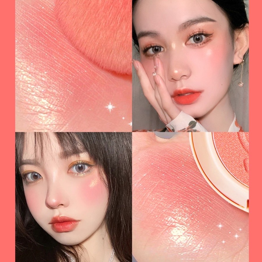 SANIYE E0150 Blush On Original Blusher Cheek Blushed Matte Pressed Powder BPOM