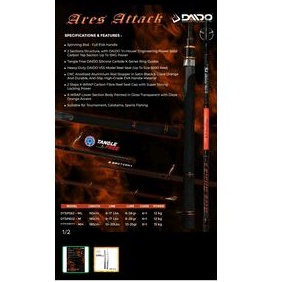 Joran sambung 2 Daido Ares Attack 180cm