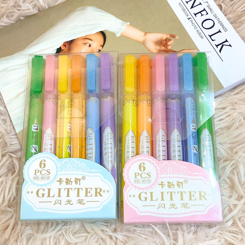 

Highlighter Warna-Warni Glitter KB8018