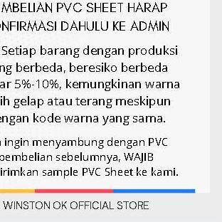 Decosheet PVC Sheet Warna Putih WINSTON Tekstur Kulit Jeruk