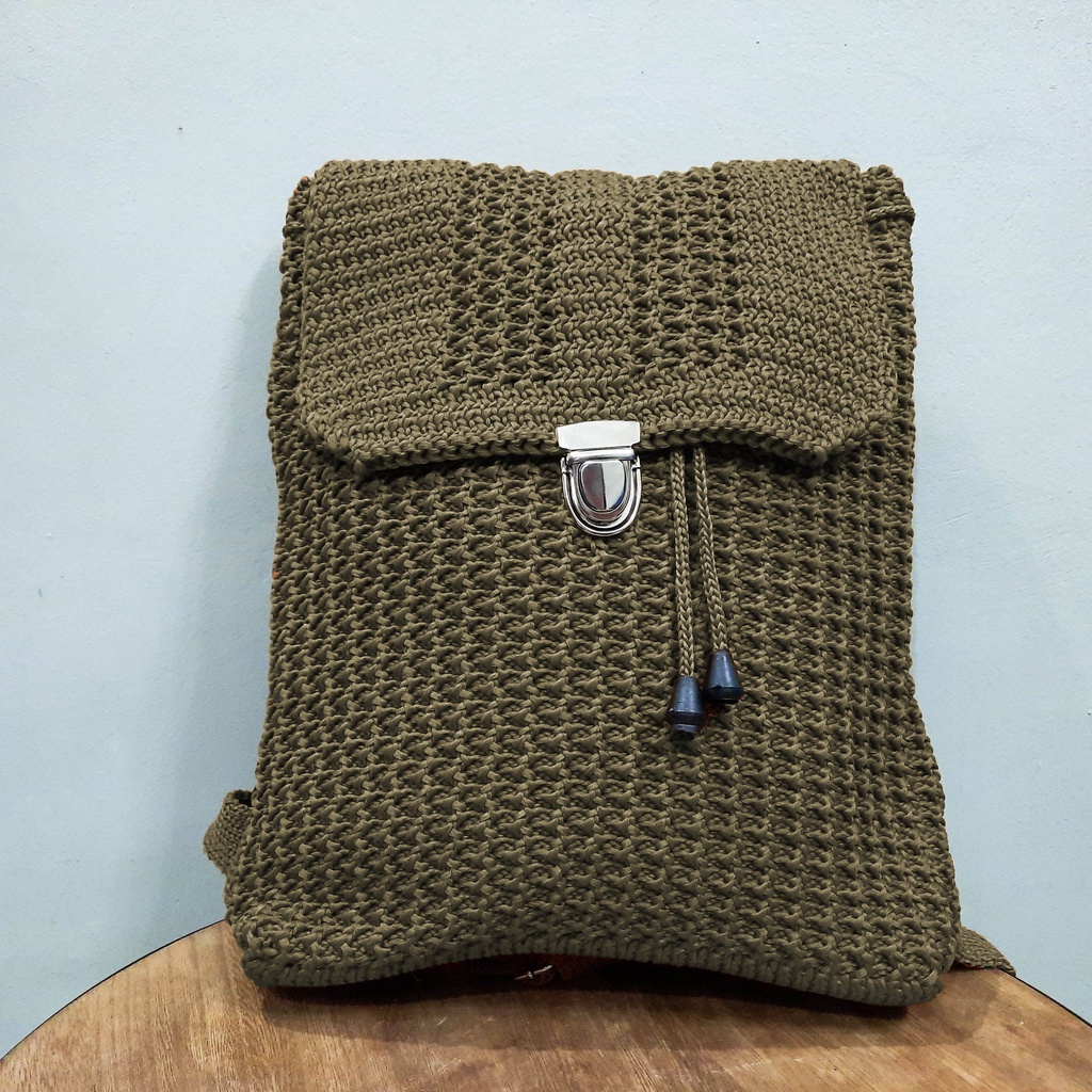Tas Ransel Rajut Camilia - SenjabyAtsa-Army