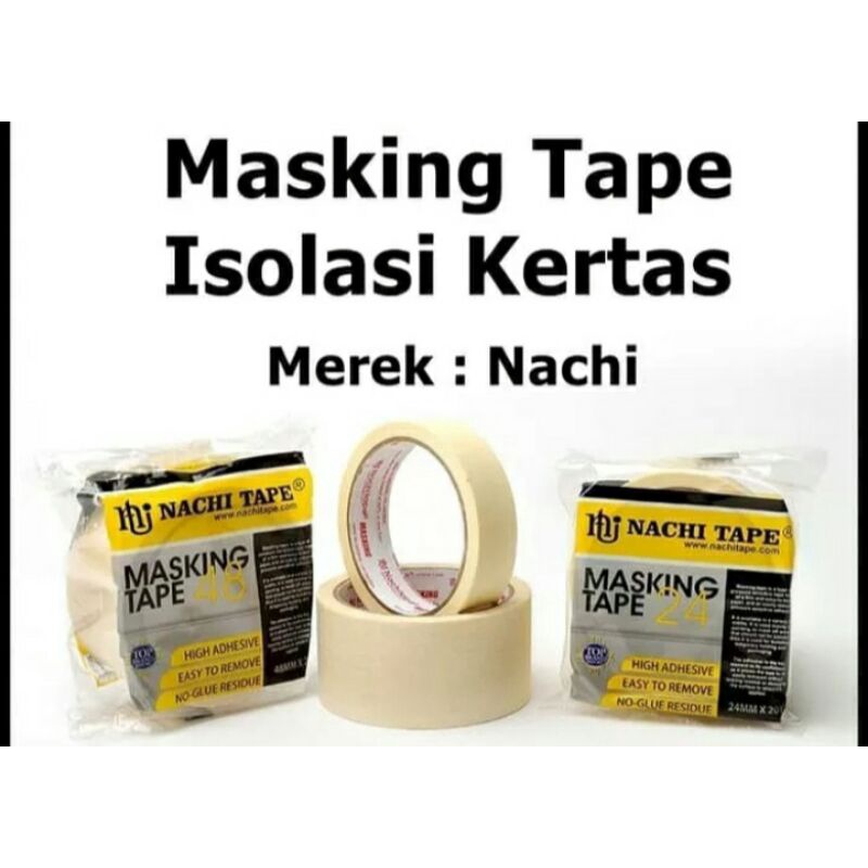 

isolasi kertas masking tape 20 yard