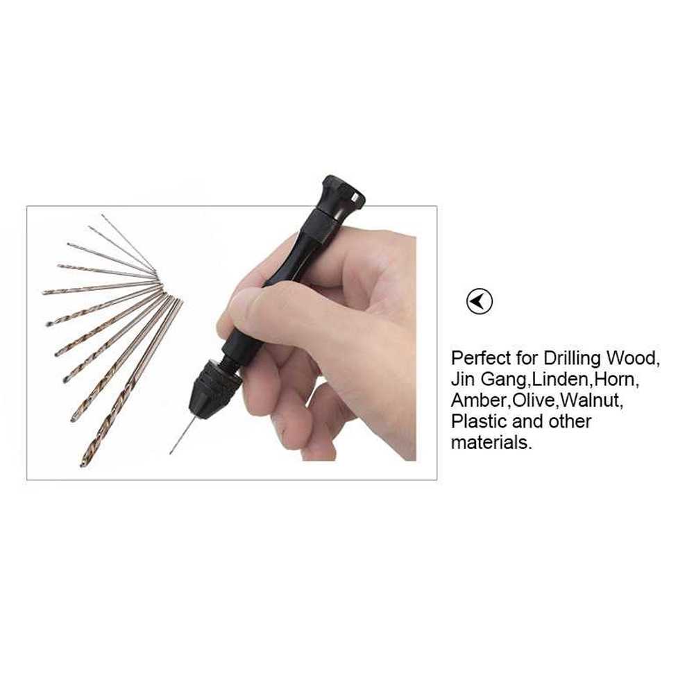 [BISA COD] JLNONLNJKT  Bor Tangan Manual HSS Twist Drills dengan 10 Mata Bor - 3003