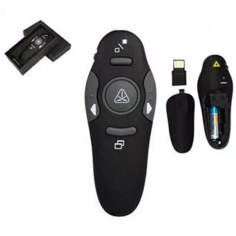 Wireless laser pointer presentasi laser 2.4G Remote control Laser Presenter