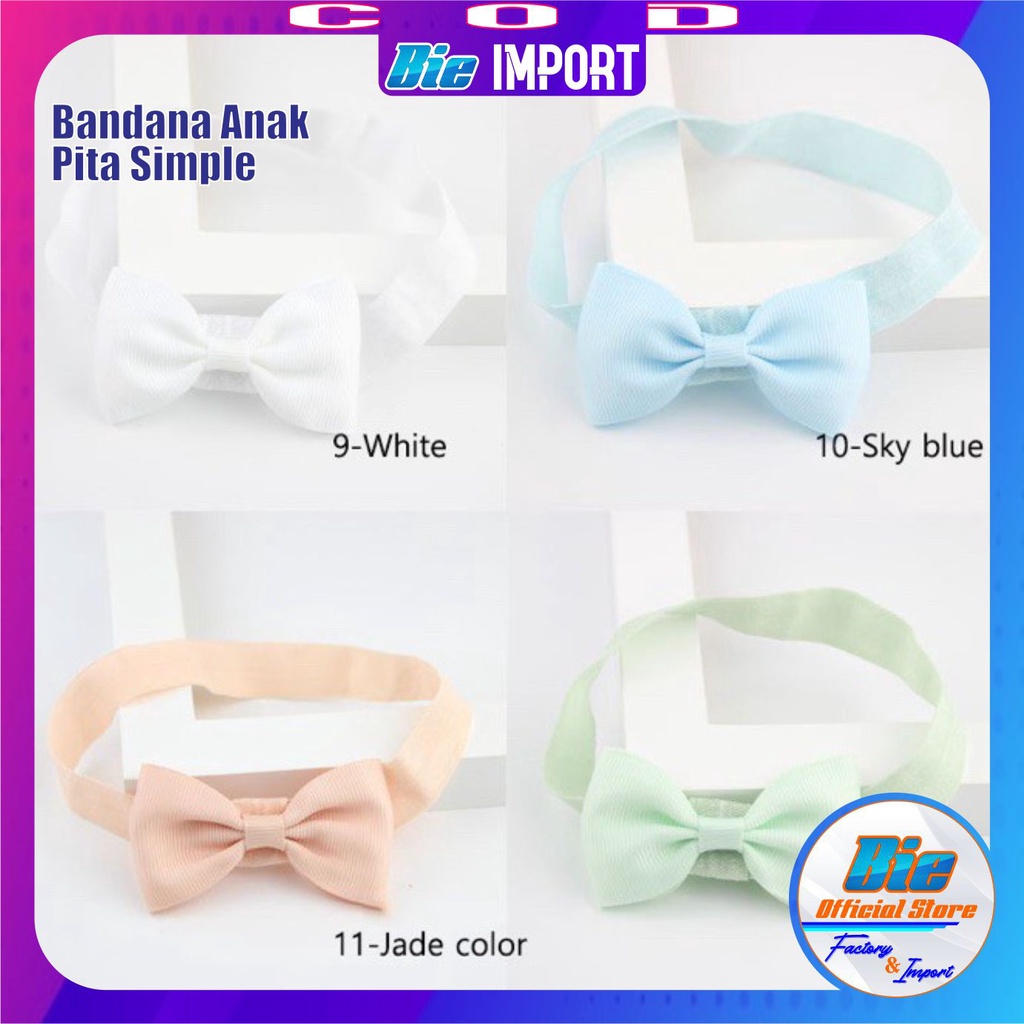 Bandana Anak Pita Simple Impor Best Seller