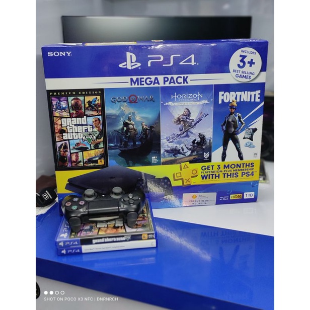 ps4 slim 1tb original bundling mega pack
