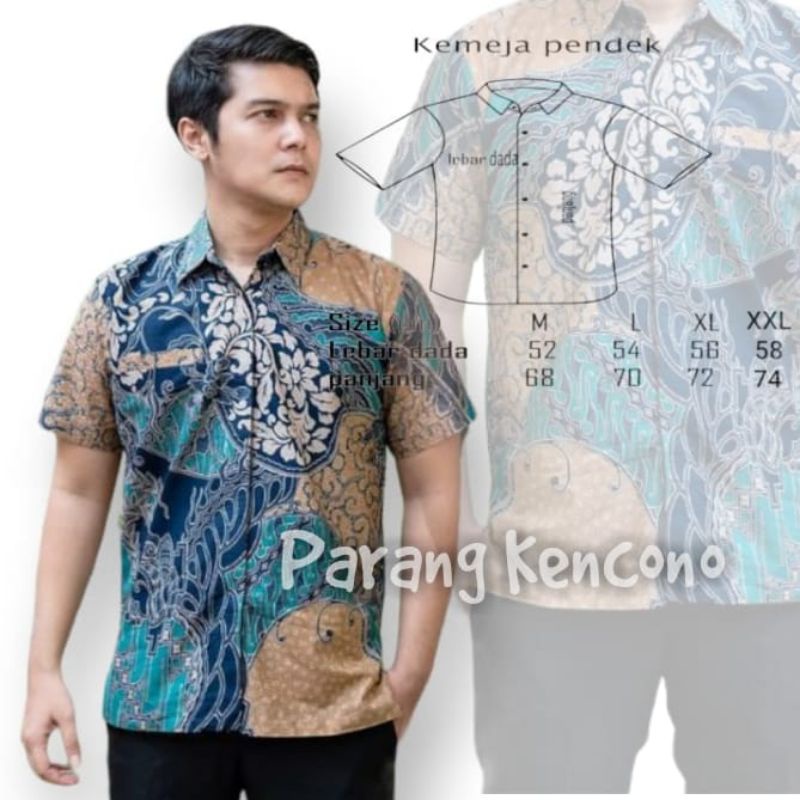 Baju Batik Pria Gus Azmi Syubbanul Muslimin Batik Katun Halus Hadroh Azzahir Hilwa Ala Santri Modern