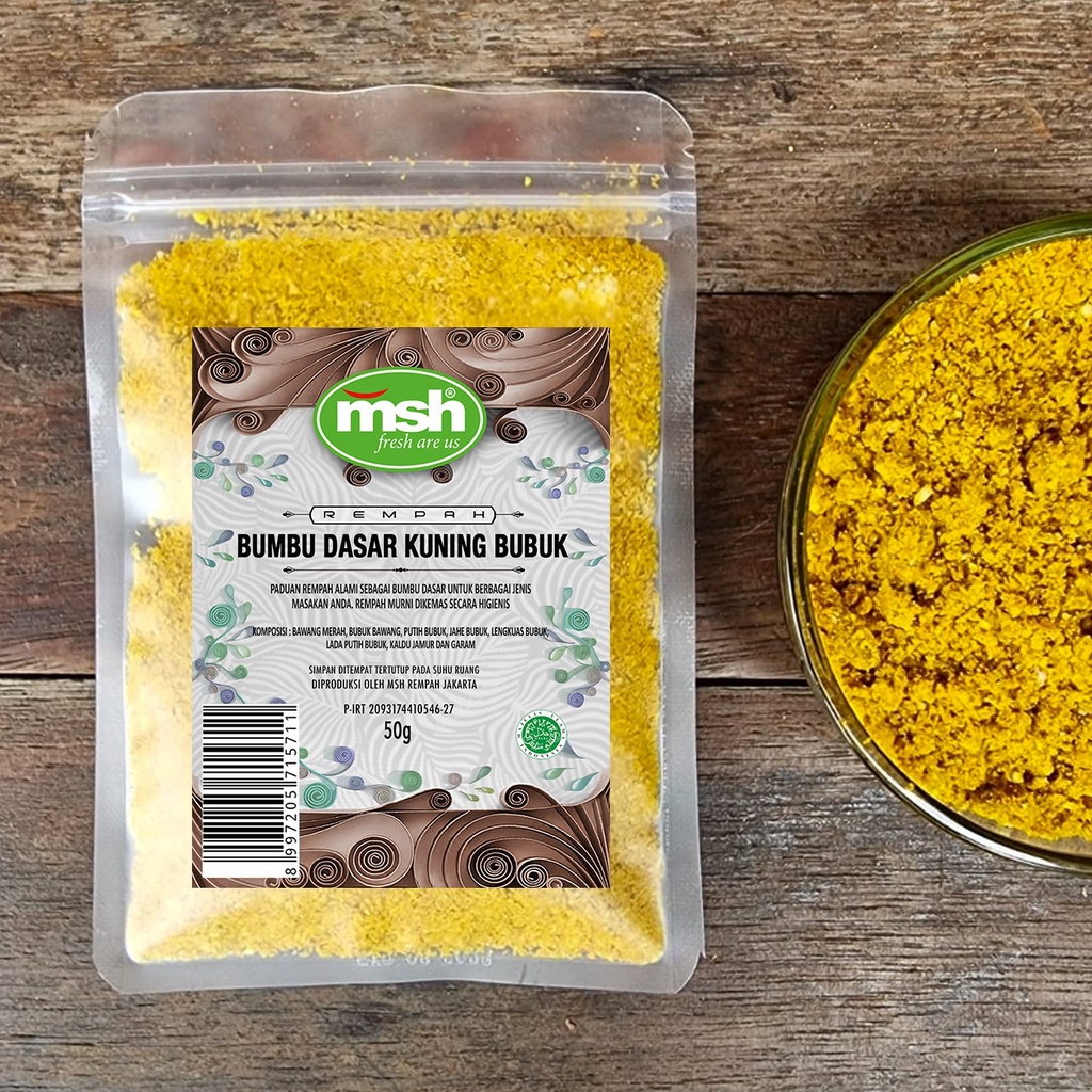 

MSH Bumbu Dasar Kuning Bubuk 50g