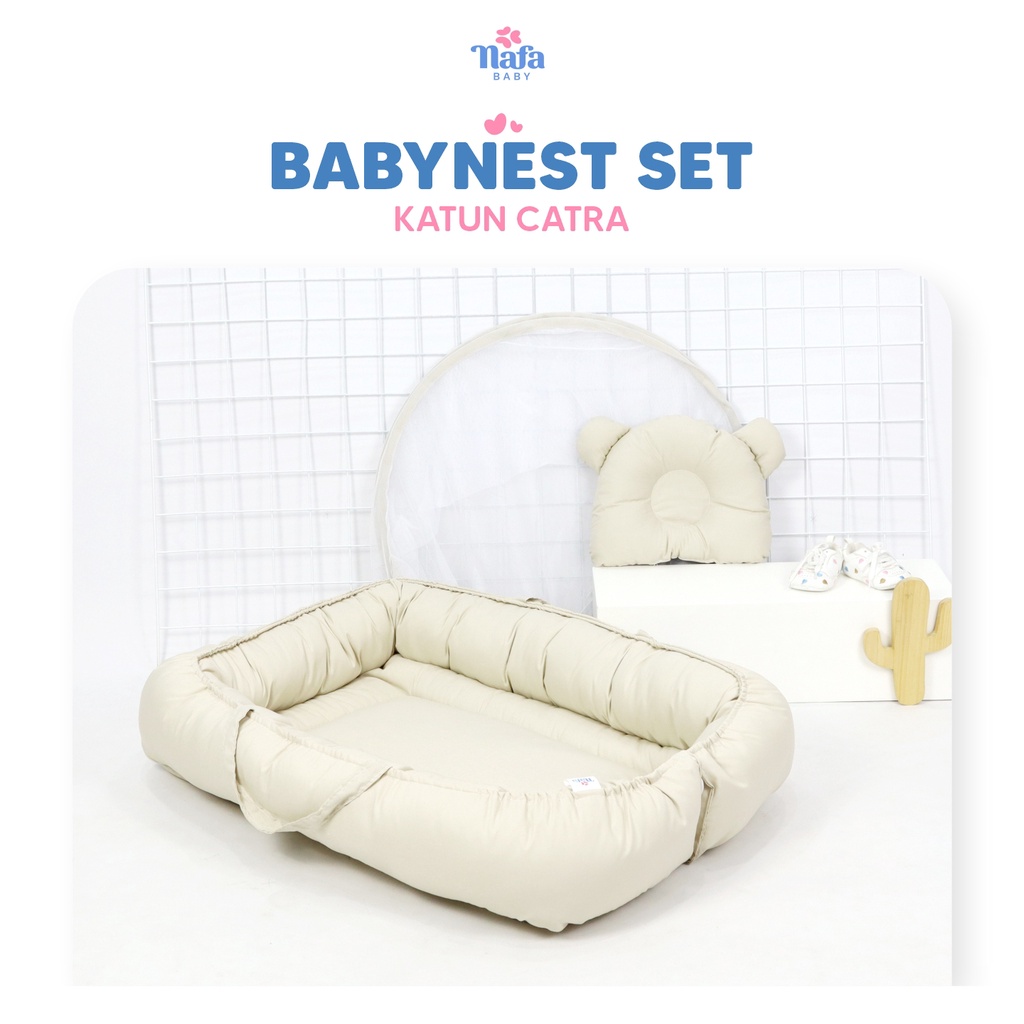 NAFA BABY - Baby Nest Set Kasur Bayi Kelambu Anti Nyamuk