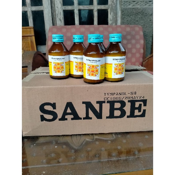 Tympanol SB 100 ml Obat KembungTernak Sapi Kambing dll PT Sanbe Farma.