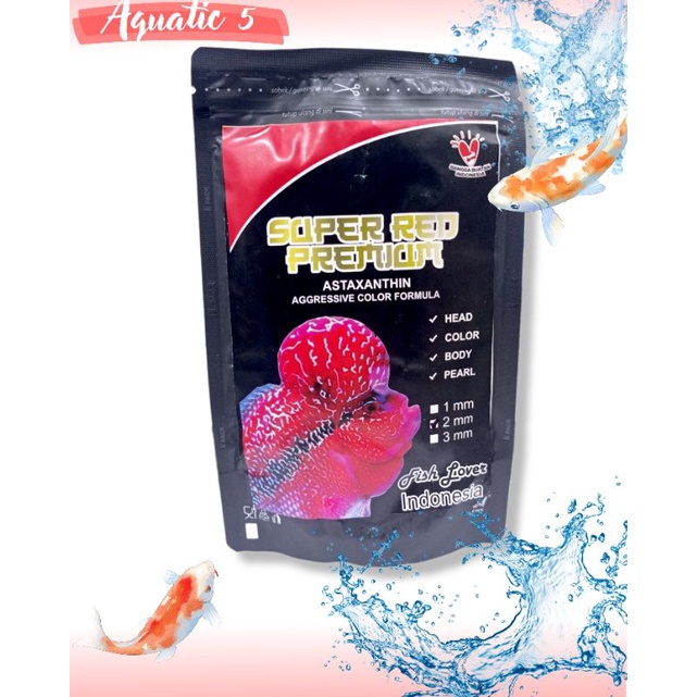 Makanan ikan fish lover LOUHAN SUPER RED 100GR