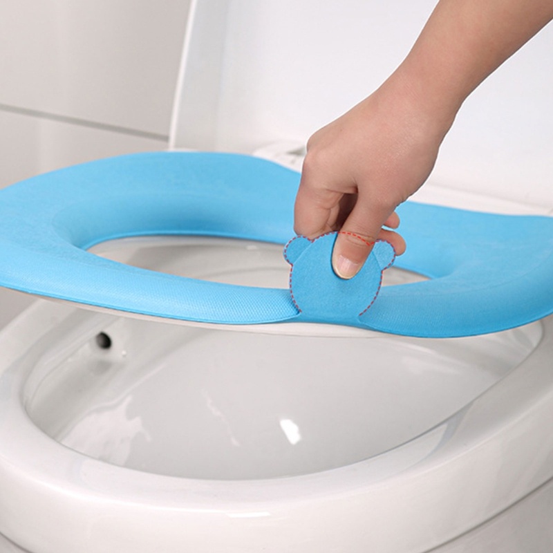 Cover Dudukan Toilet Bahan EVA Lembut Tebal Hangat Tahan Air Dapat Dicuci Untuk Kamar Mandi