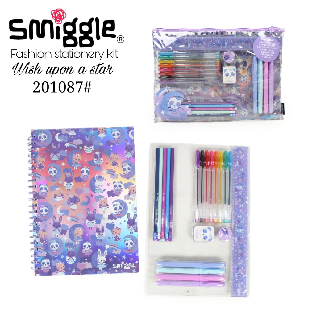 SMIGGLE Stationery Kit Pencil Case Gift Pack Set Dino / Unicorn / Ice cream