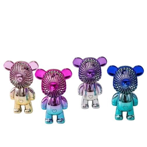 Kipas Angin Usb Mini Fan Genggam Portable/Portabel MACARON Beruang