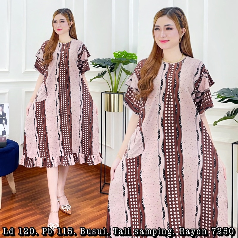 Fulaizah Via Dress Daster Nyaman Bumil Busui Friendly