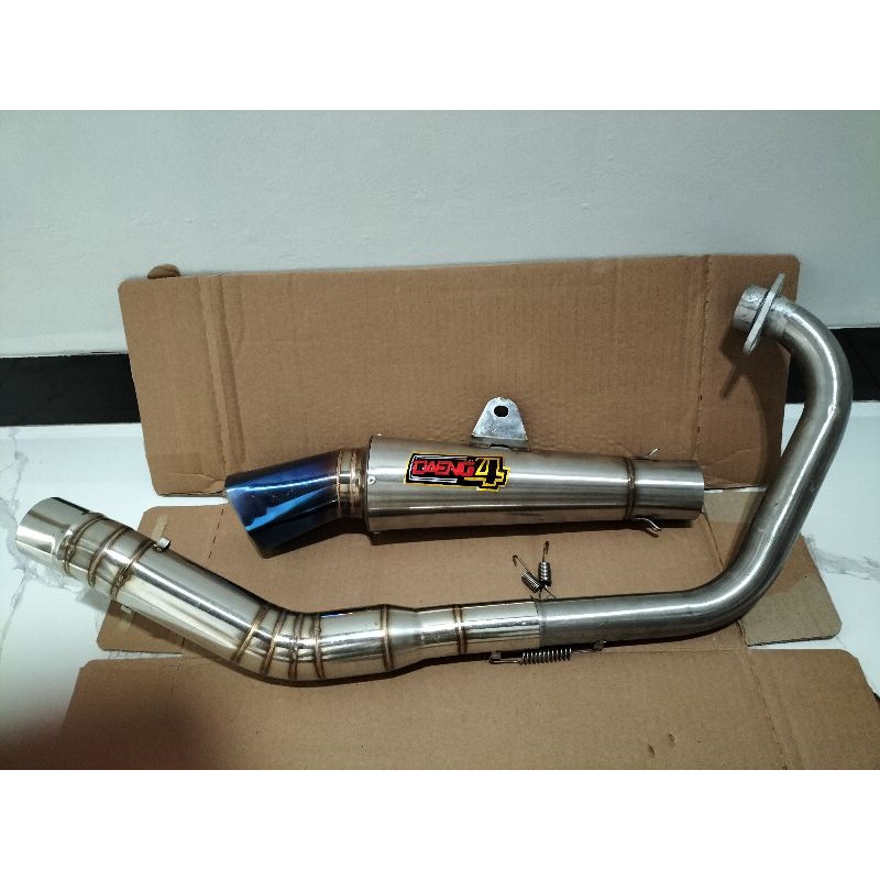 knalpot daeng 4 segi6 bluemon pnp fu Vixion Jupiter MX