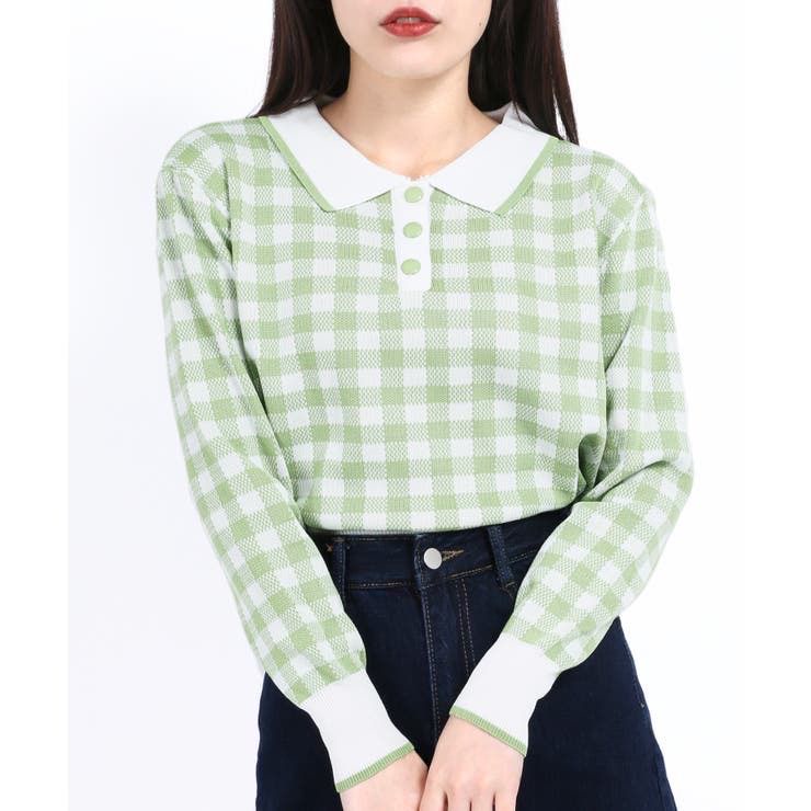 SORA TARTAN SWEATERS/CARDIGAN BLOUSE PREMIIUM