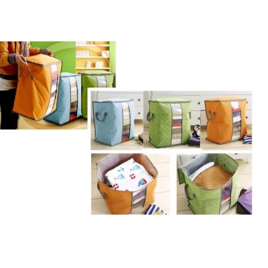 Storage TINGGI / BERDIRI Selimut Baju Organizer Rumah Tangga