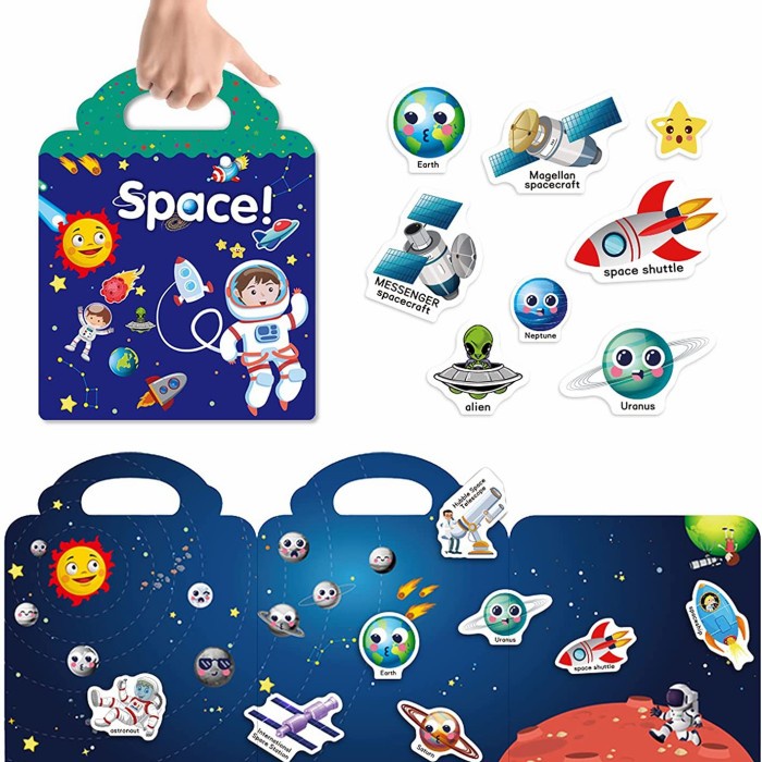 

Buku Stiker Anak /Reusable Sticker/ Sticker Activity Book - Sticker Space