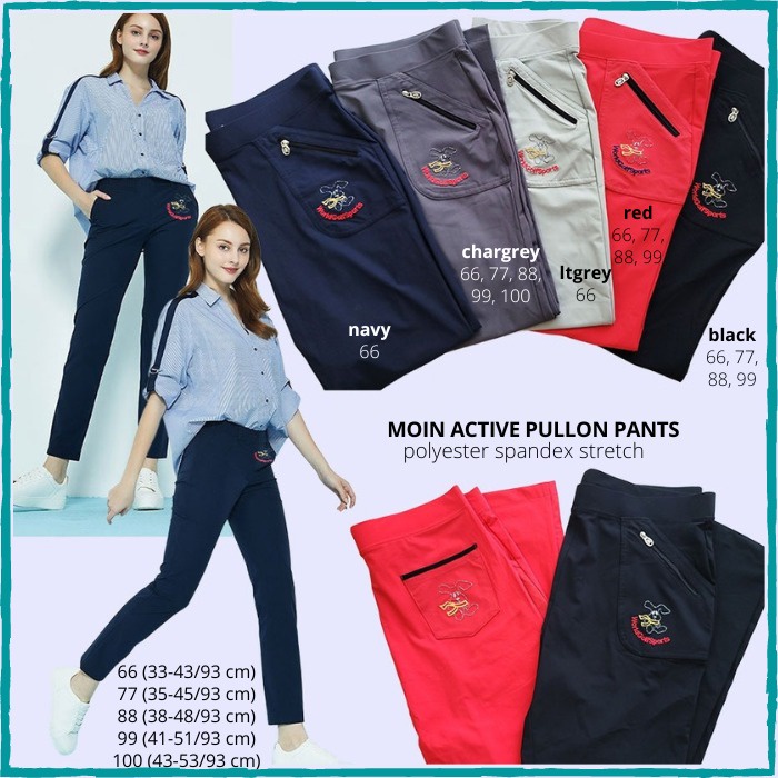 Celana Panjang Branded Wanita - MOIN ACTIVE PULLON PANTS