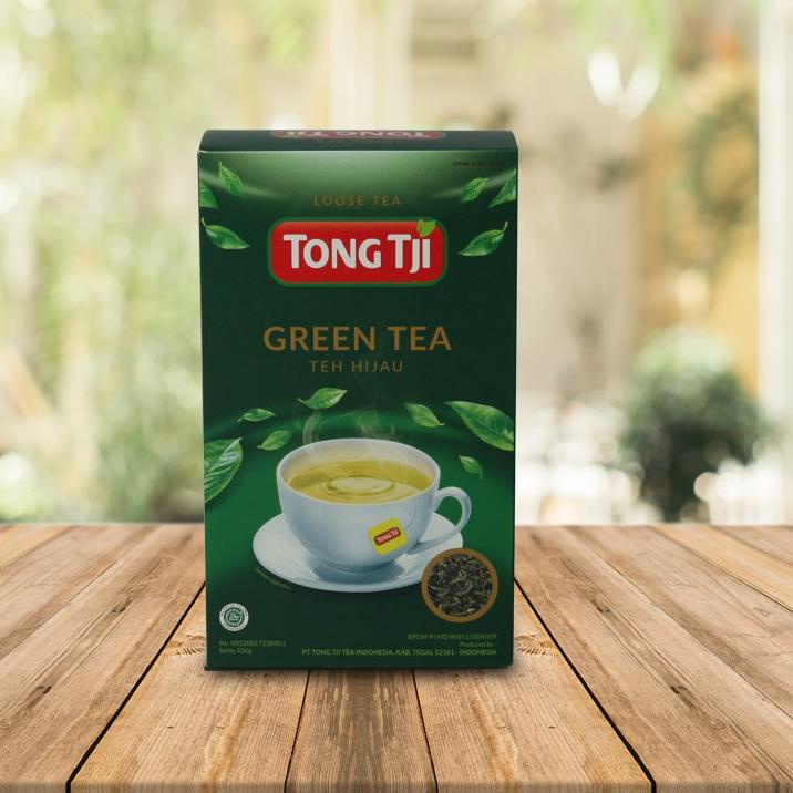 

IDXx4X8--Tong Tji Green Tea 100g, Teh Seduh per Pack