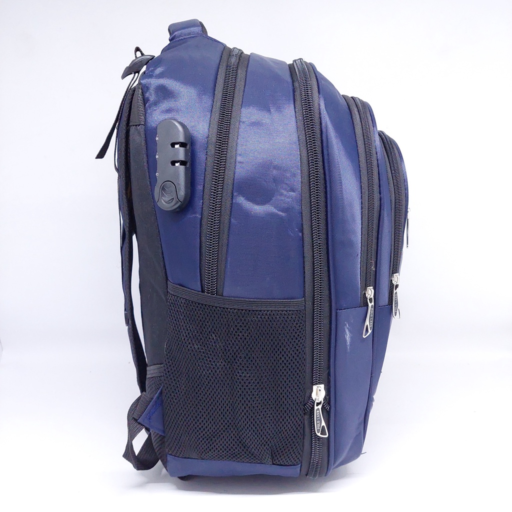 Tas LAPTOP Polo Land 18 INCHI BESAR MURAH / Ransel Laptop Polo Land Original /Tas Punggung Polo Land 18&quot; COMPACT / Tas Kantor Kerja Size Besar 18 INCH / Tas Laptop Polo Land Besar MURAH COMPACT / Tas Laptop USB + Kunci Nomor Murah Original